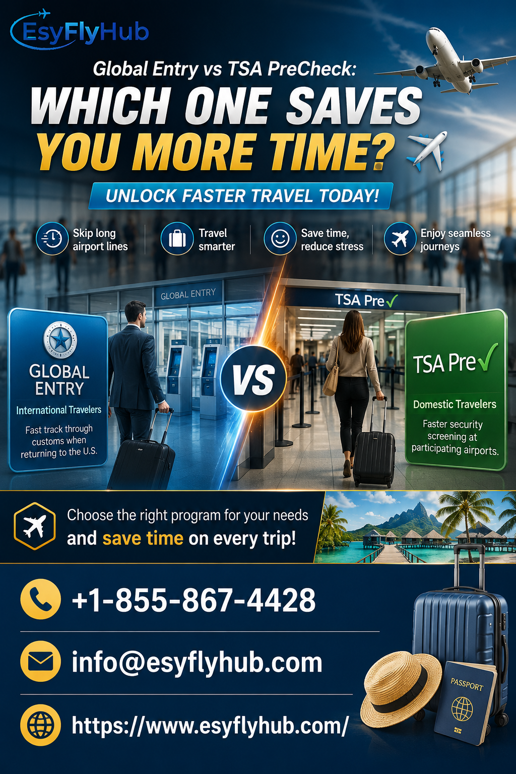 Global Entry vs TSA PreCheck Which One Saves You More Time